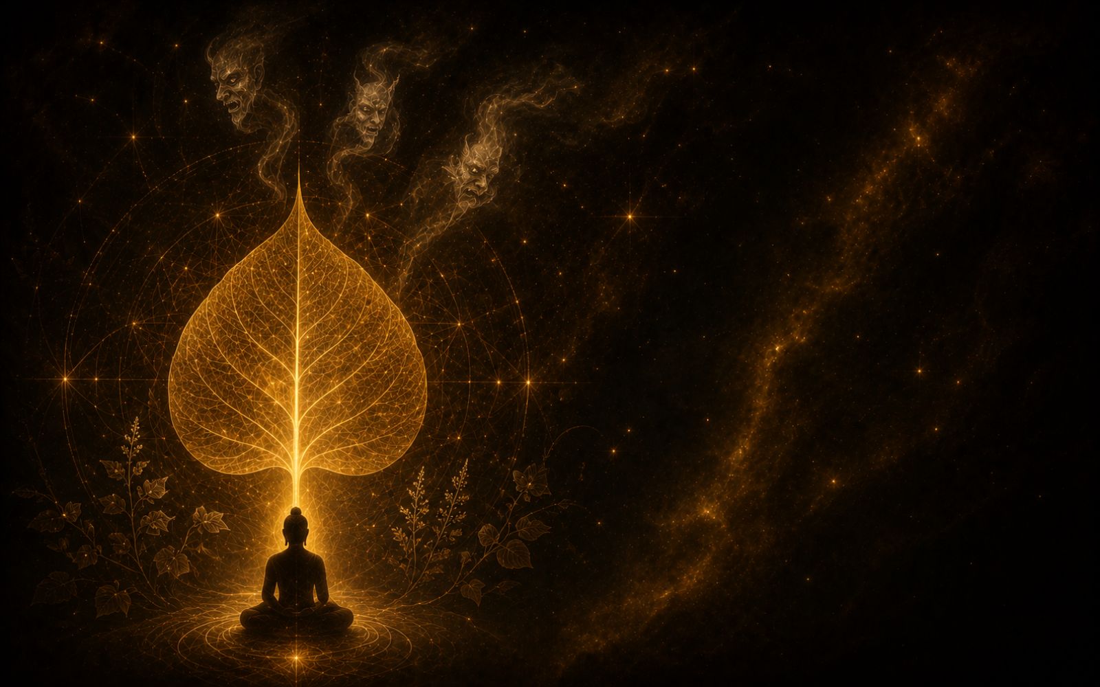 Bodhi Compass — Buddhist reading of conditioning, the three poisons and the path of awakening